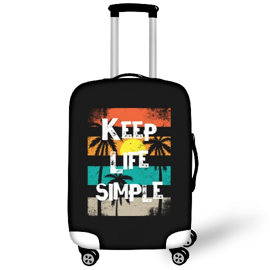 Sunset Palm Tree Inspirational Design Luggage Covers