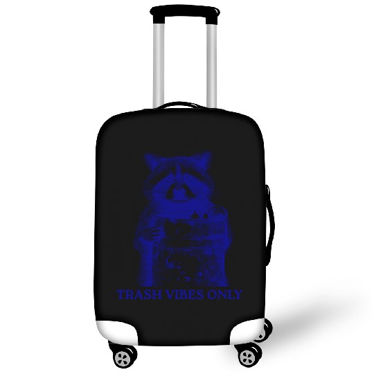 Trash Vibes Only Funny Raccoon Funny Trash Panda Luggage Covers