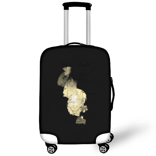 Piña Colada Cocktail Tropical Hand-Drawn Recipe Luggage Covers