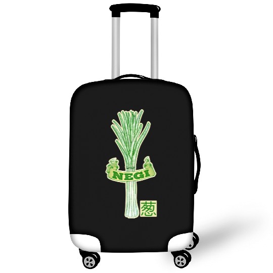 Fresh Green Onion Illustration Negi Japanese Luggage Covers