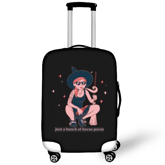 Witch Girl Hocus Pocus Illustration Luggage Covers