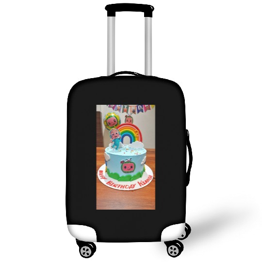 Colorful Toddler Birthday Rainbow Cake Luggage Covers