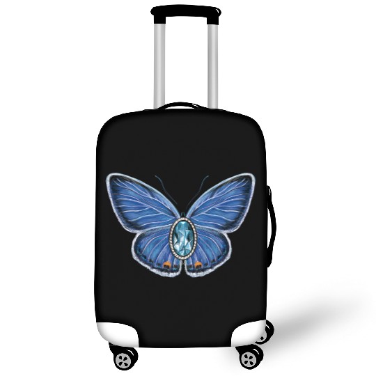 March Eastern Tailed Blue Butterfly Gemstone Art Luggage Covers