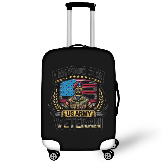 Proud US Army Vet Emblem Luggage Covers
