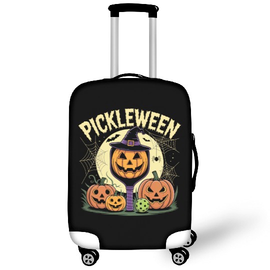 Pumpkin Pickleween Pickleball Player Halloween Luggage Covers