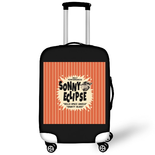 Sonny Eclipse Retro Poster Small Luggage Covers