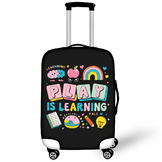 back to school-Colorful Learning Play Illustration Luggage Covers