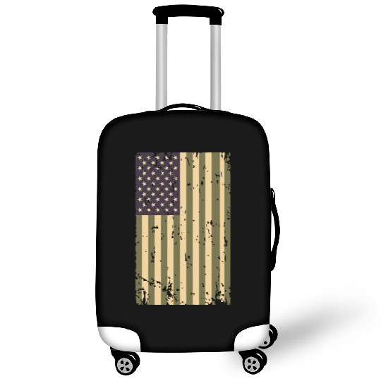 Camouflage US Flag Luggage Covers