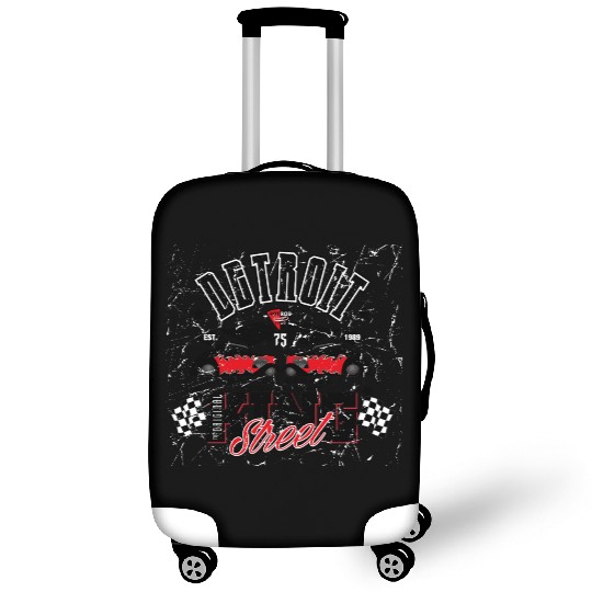 Retro Octobite Hot Rod Detroit Garage Luggage Covers
