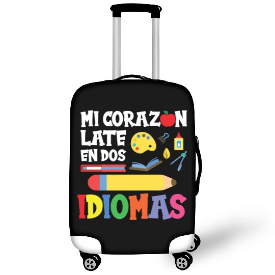 Mi Corazon Idiomas Spanish English Teacher Luggage Covers
