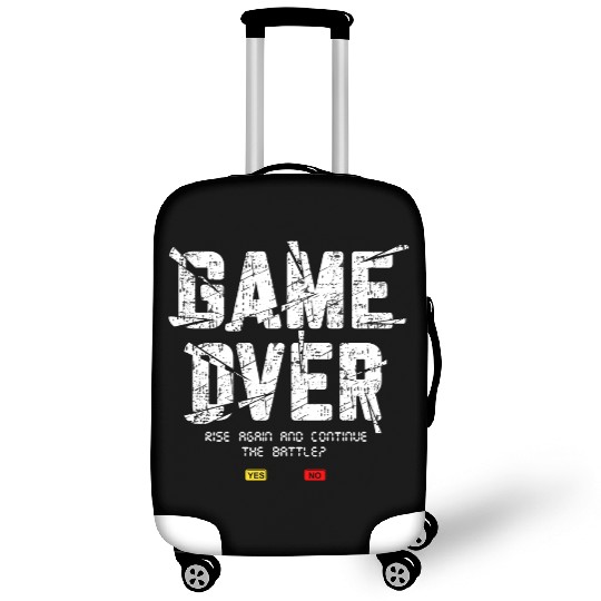 Game Over Rise Continue Banner Luggage Covers