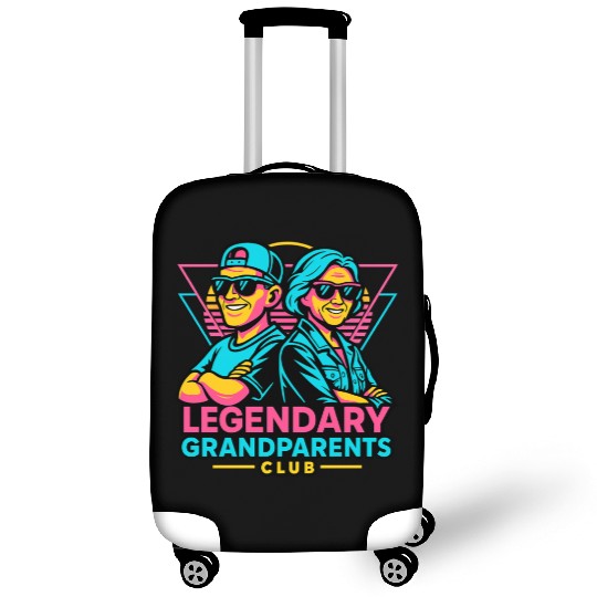 Legendary Grandparents Retro Neon Luggage Covers