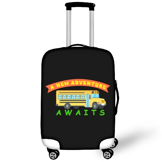 School Bus Awaits New Adventure Design Luggage Covers