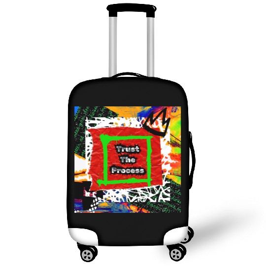 Trust The Process Graffiti Style | Green Version Luggage Covers