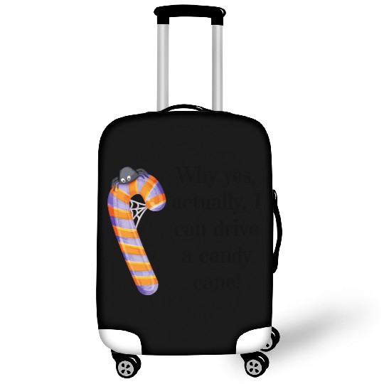Funny Quote Halloween Candy Cane with Spider Luggage Covers