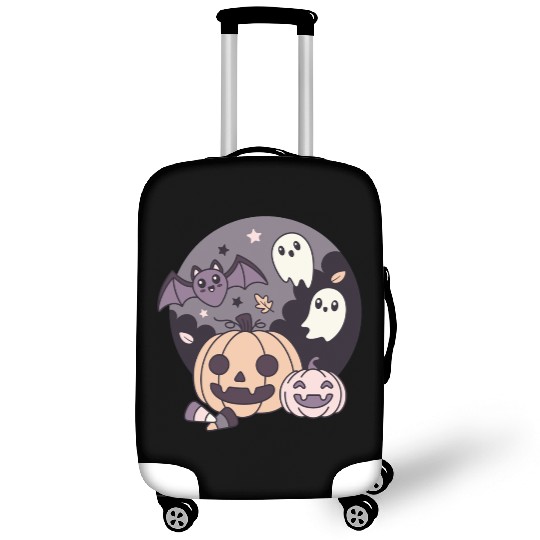 Halloween Kawaii Pumpkin Ghost Bat Luggage Covers