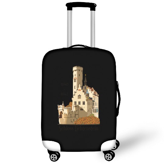 Lichtenstein Castle, hand-drawn. Germany Luggage Covers