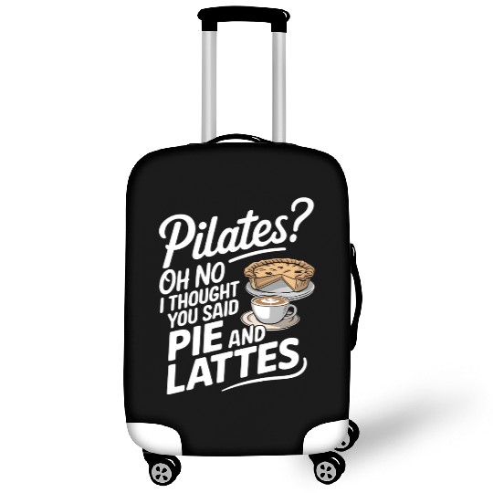 Pie and Latte Humor Design Luggage Covers