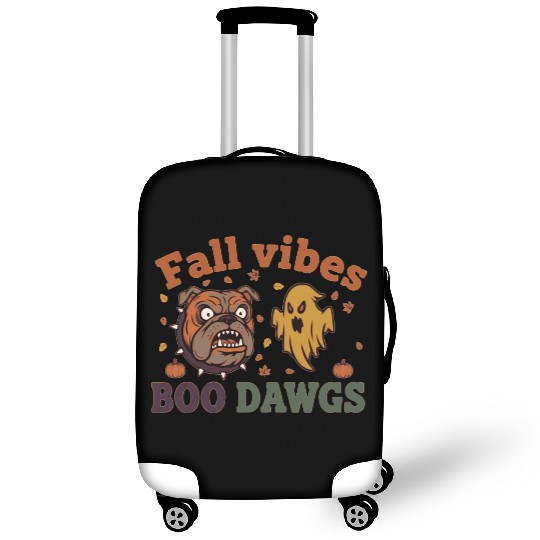 Fall vibes | Halloween Bulldog Ghost  Luggage Covers