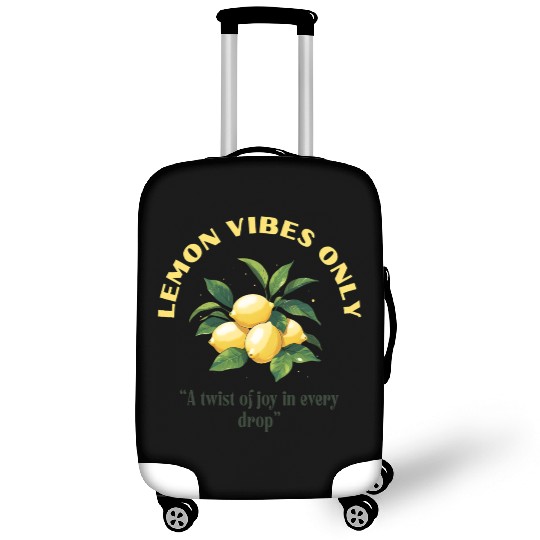 Lemon Vibes Only Luggage Covers