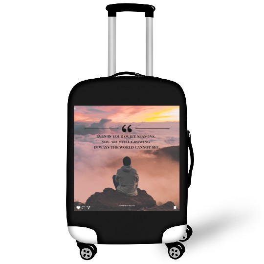 Quiet Seasons Growth Inspirational Quote Luggage Covers