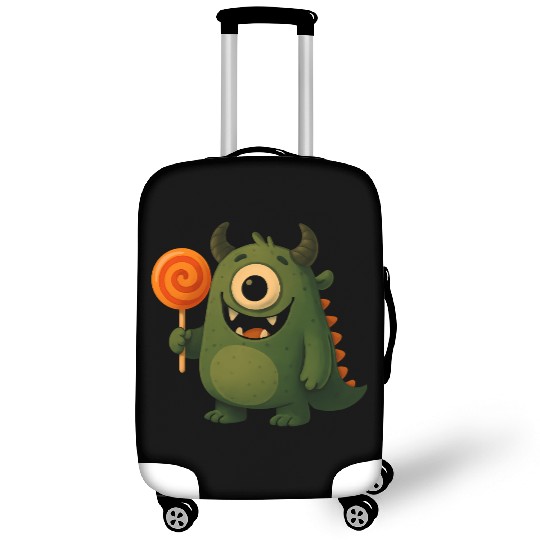 Whimsical Monster with Lollipop Luggage Covers