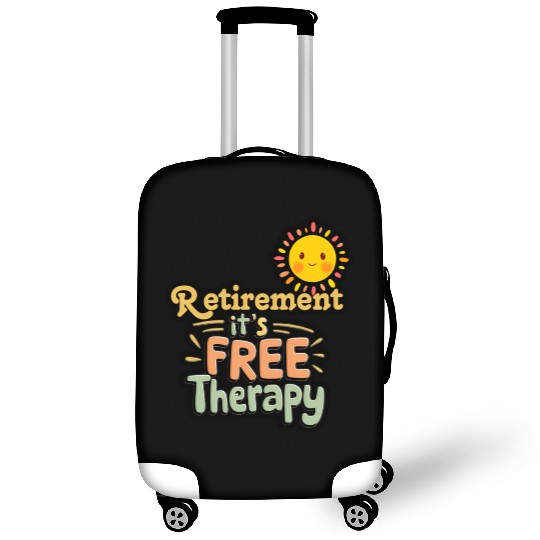 Retirement Humor Sun Illustration Luggage Covers