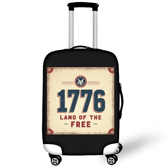 1776 Land of the Free Patriotic Emblem Luggage Covers