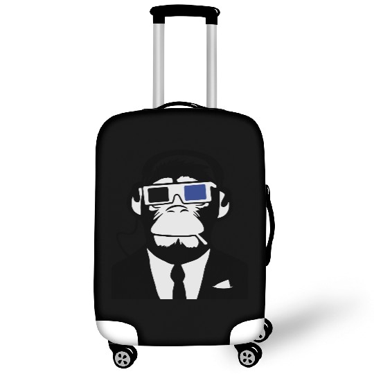 3D Ape Monkey Club Electro Motive Headphones Luggage Covers