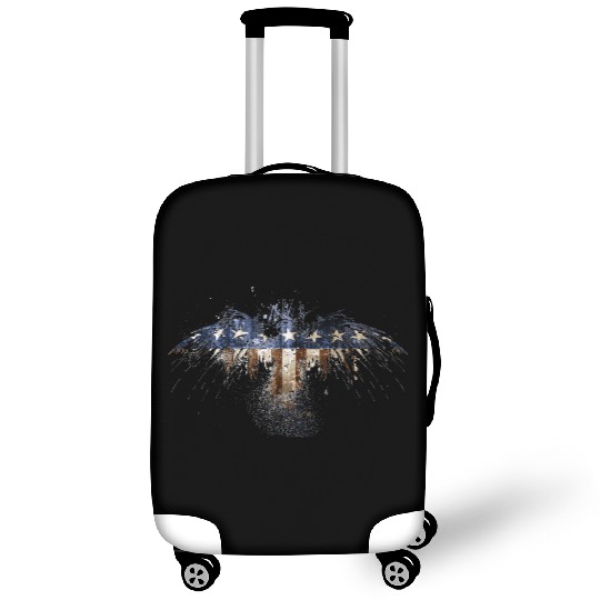 Bald Eagle US Flag Luggage Covers