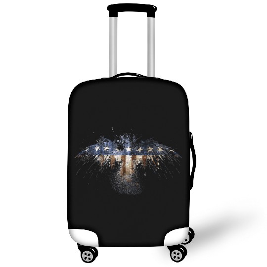 Bald Eagle US Flag Luggage Covers