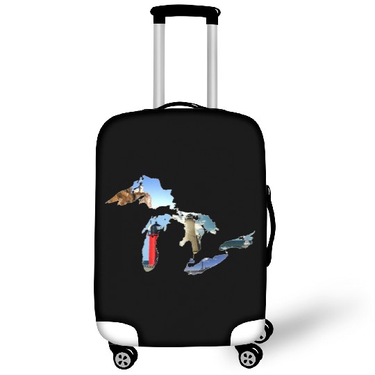 Michigan Great Lakes Lighthouses Luggage Covers