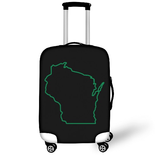 Wisconsin State Outline Design Luggage Covers