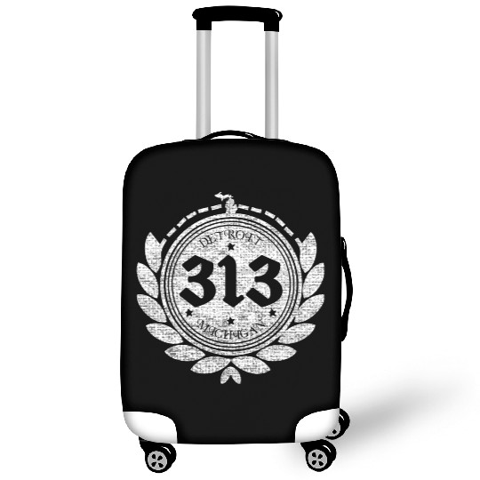 A Detroit Logo 313 Motor City Michigan Clothing Luggage Covers
