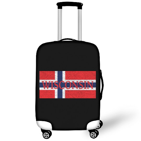 Wisconsin Norwegian Flag Luggage Covers