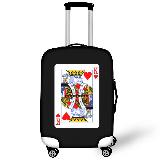 King Of Hearts Couple Luggage Covers