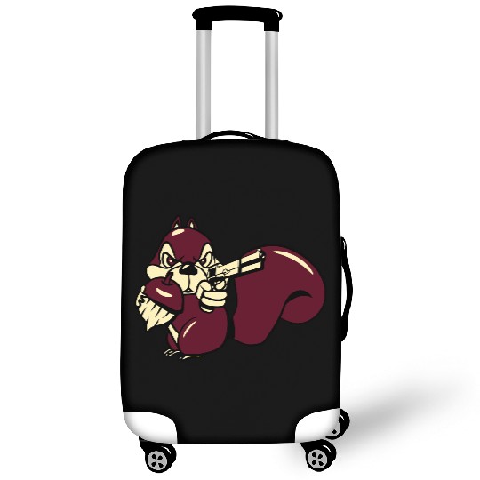 Squirrel witty nut gun Luggage Covers