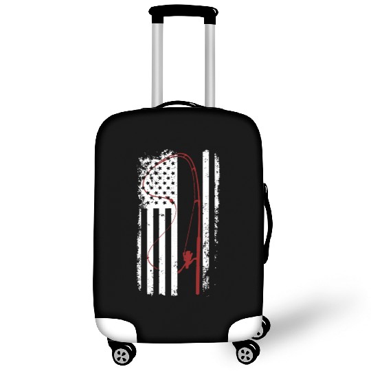 Fishing - United States flag Luggage Covers