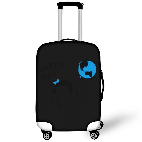 Earth Balloon Luggage Covers