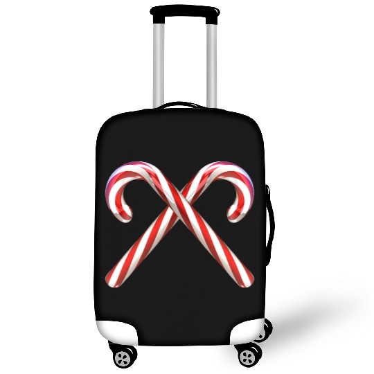 Crossed candy canes Luggage Covers