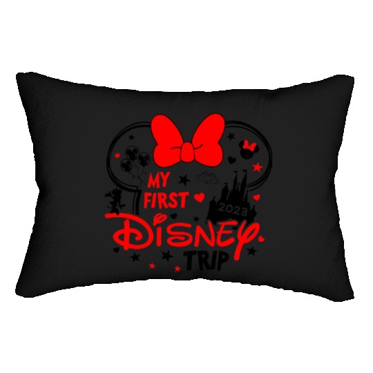 My First Disney Trip Minnie Mouse - Disney Trip Lumbar Pillows