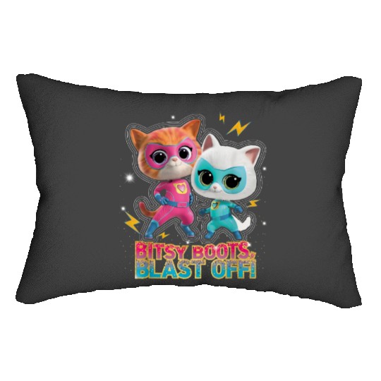 Discover Disney Junior SuperKitties Ginny and Bitsy Boots Blast Off! Lumbar Pillows