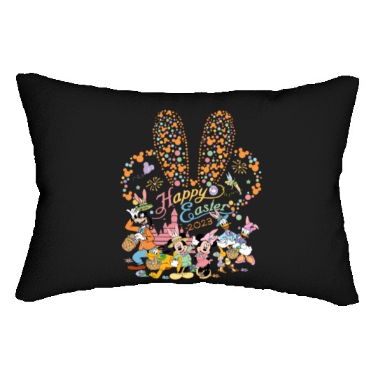 Disney Easter 2023 Lumbar Pillows, Mickey &  friends Happy Easter Lumbar Pillows