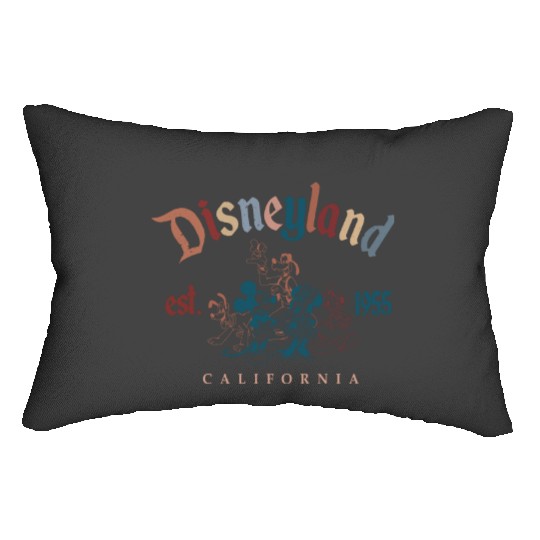 Retro Mickey And Friends Disneyland 1955 Lumbar Pillows, Disneyland Lumbar Pillows