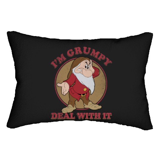 Grumpy Deal With It Dopey And Grumpy 2023 Lumbar Pillows Disney Trip 2023