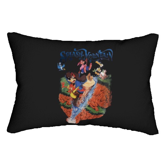 Retro Disneyland Splash Mountain Lumbar Pillows