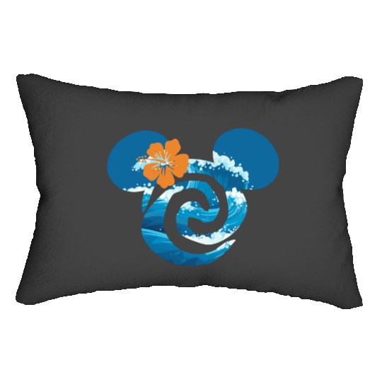 Moana Lumbar Pillows, Disneyworld Lumbar Pillows, Disney Princess Lumbar Pillows, Moana Mickey Ears Lumbar Pillows