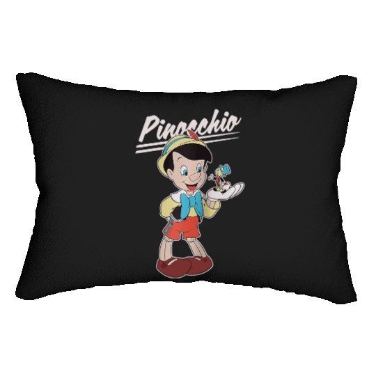 Retro Disney Pinocchio and Jiminy Cricket Lumbar Pillows