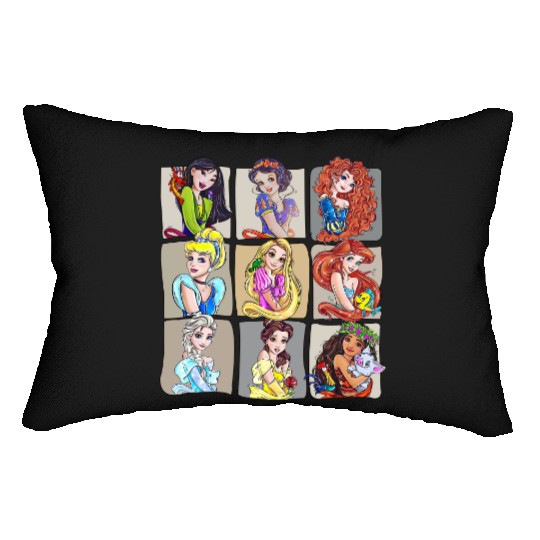 Disney Princess Lumbar Pillows, Disneyworld Lumbar Pillows, Disneyland Lumbar Pillows
