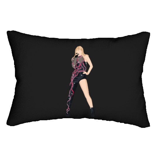 reputation eras tour Lumbar Pillows